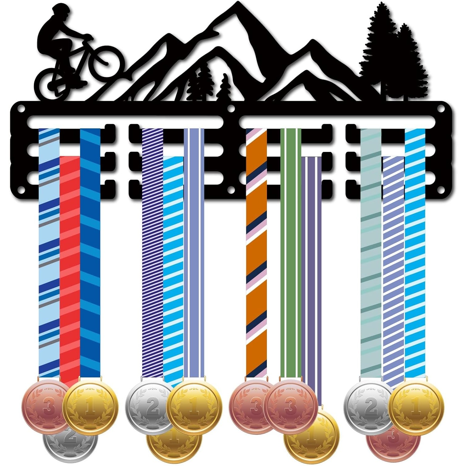 Cycling Gear Wall Storage - Rak Pajangan Medali Sepeda, Tempat Penghargaan