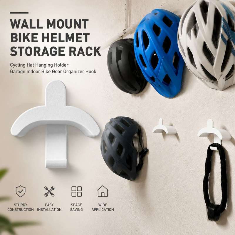 Cycling Gear Wall Storage - Braket Helm Sepeda Gantung Dinding Dalam