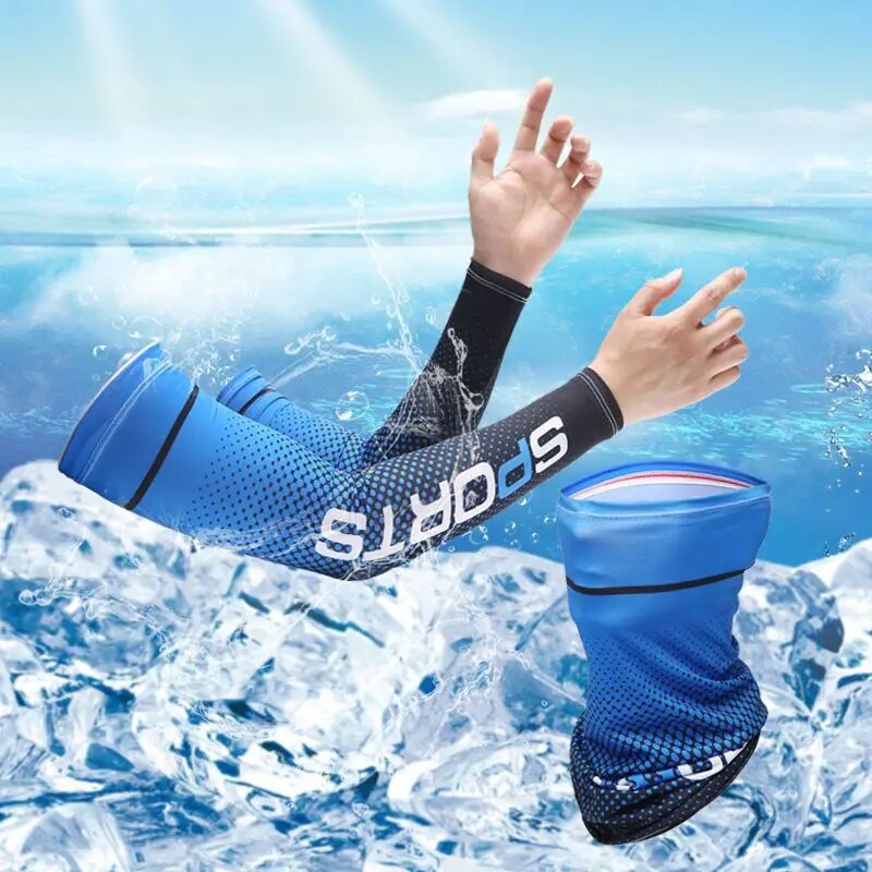 Cycling Gloves - Sarung tangan panjang pelindung matahari, 2