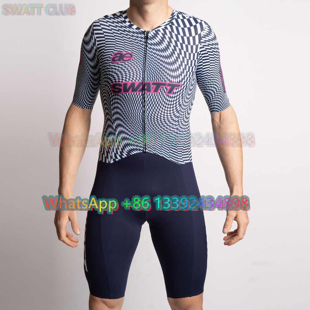 Cycling Gear Waterproof - SWATT CLUB Triathlon Bodysuit pria bersepeda