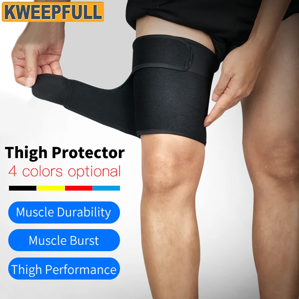 Cycling Quads - 1 buah penjepit paha-Hamstring bungkus Quad-dukungan