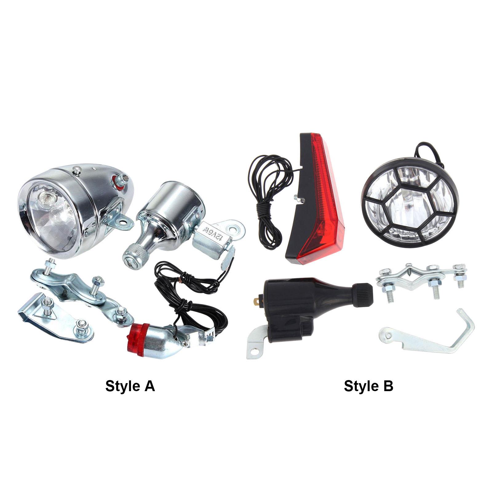 Bike Dynamo Light - Set Lampu Sepeda Dynamo Mudah Dipasang