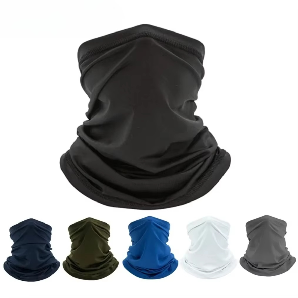 Cycling Buff Neck Warmer - Bandana Outdoor Pria Seamless Balaclava Buffs