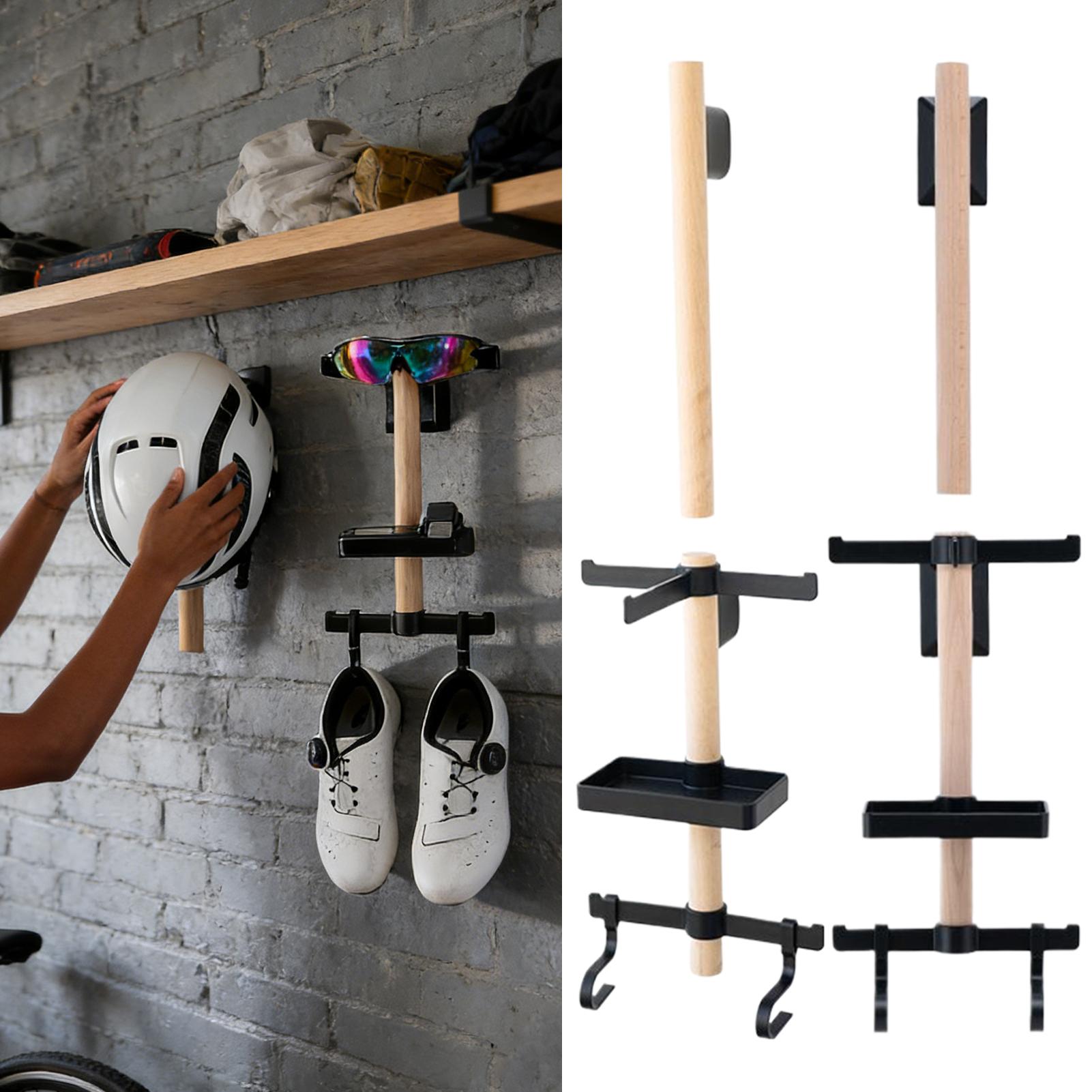 Cycling Gear Wall Storage - Penyangga Dinding untuk Penyimpanan Perlengkapan Bersepeda,