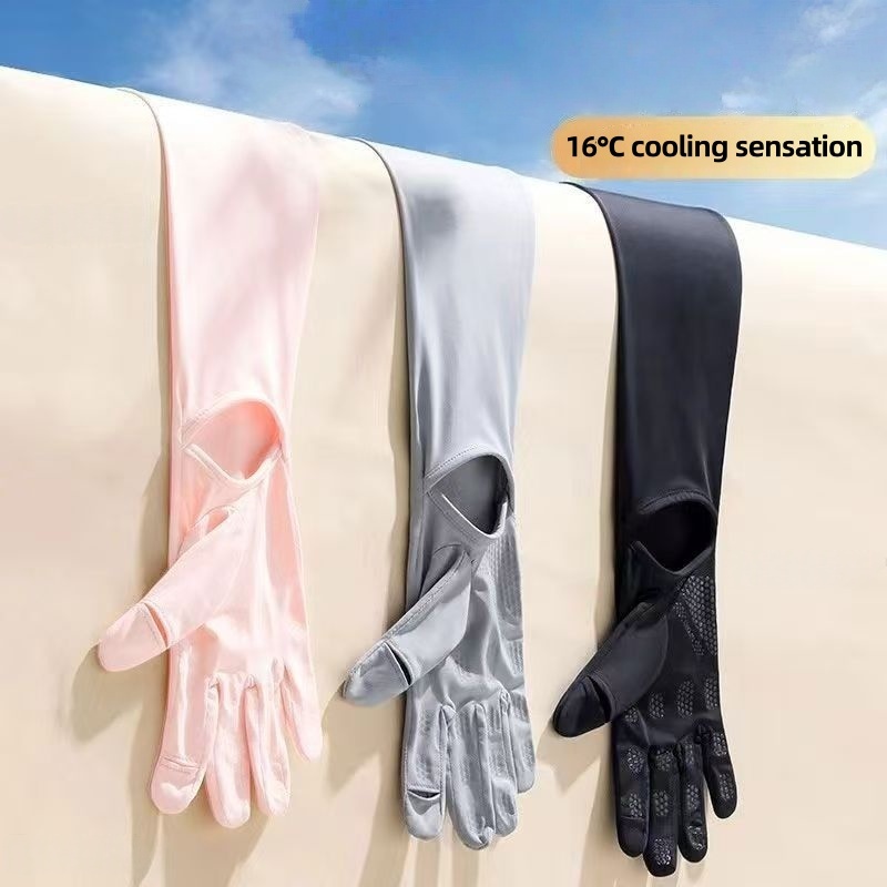 Cycling Gloves - UPF50+ Sarung Tangan Pelindung Matahari Bahan
