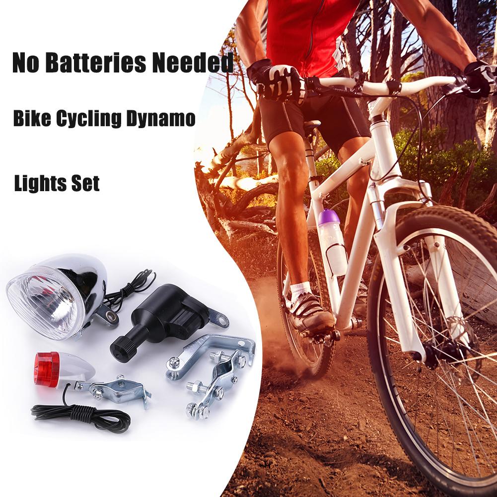 Bike Dynamo Light - Set Lampu Dinamo Sepeda untuk Keamanan,