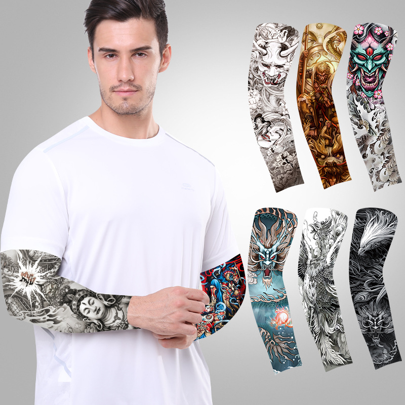 1 buah lengan tato musim panas - Cycling Gloves ulasan dan harga