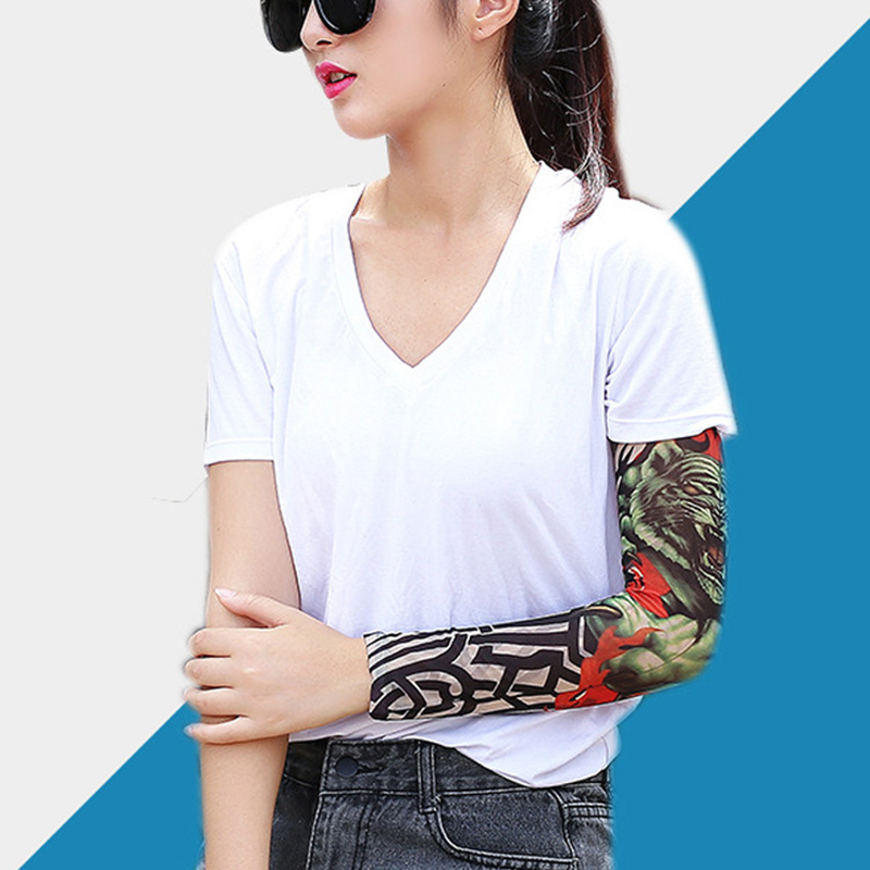 1 buah lengan tato musim panas - Cycling Gloves ulasan dan harga