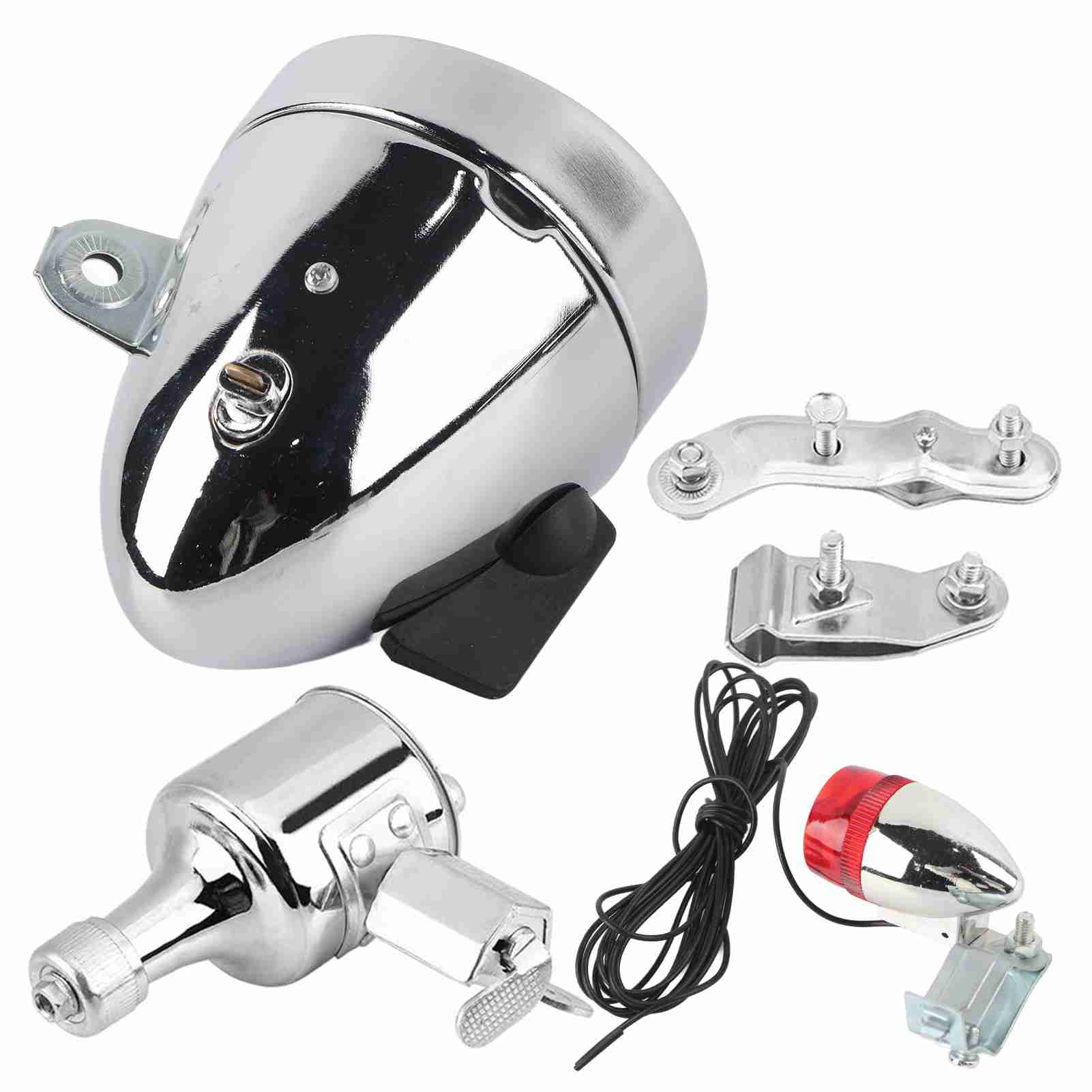 Kit Lampu Depan Belakang LED 1 - Bike Dynamo Light ulasan dan harga