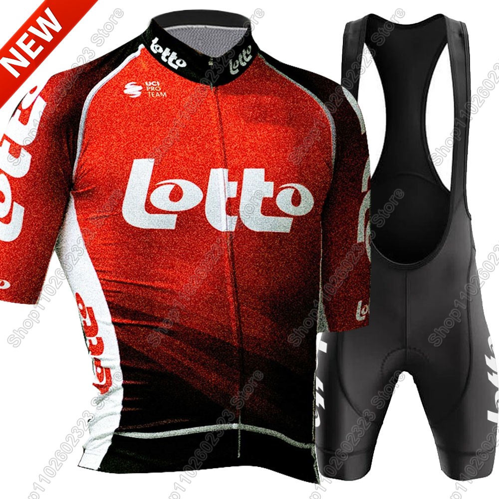 Set Jersey Bersepeda Tim Lotto - Cycling Gear Waterproof ulasan dan harga