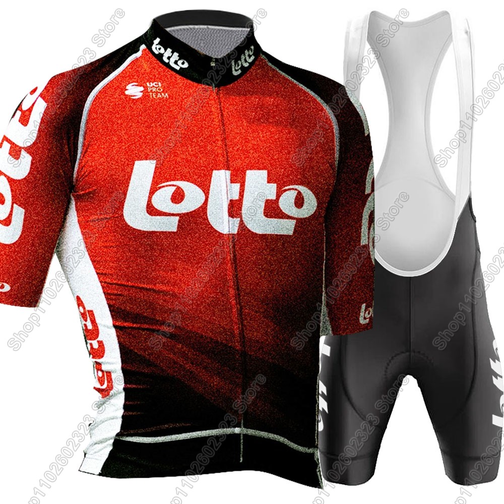 Set Jersey Bersepeda Tim Lotto - Cycling Gear Waterproof ulasan dan harga
