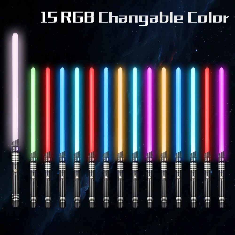 HH 15-Warna LED Light Saber Al - Cycling Quads ulasan dan harga