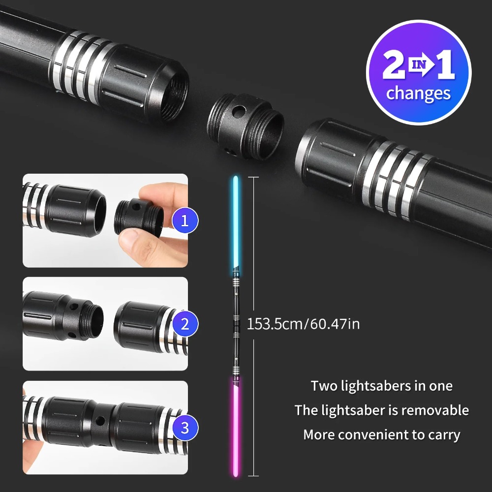 HH 15-Warna LED Light Saber Al - Cycling Quads ulasan dan harga