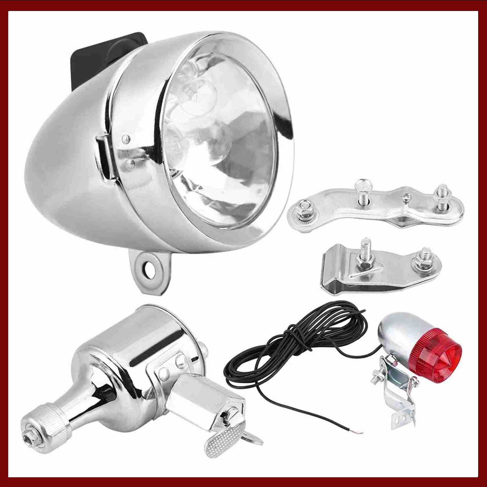 Kit Lampu Depan dan Belakang D - Bike Dynamo Light ulasan dan harga