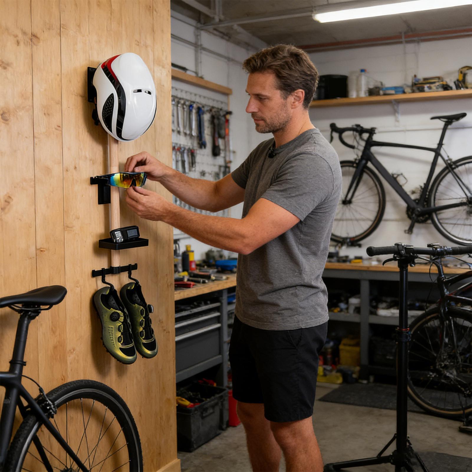 Rak Pengatur Perlengkapan Bers - Cycling Gear Wall Organizer ulasan dan harga