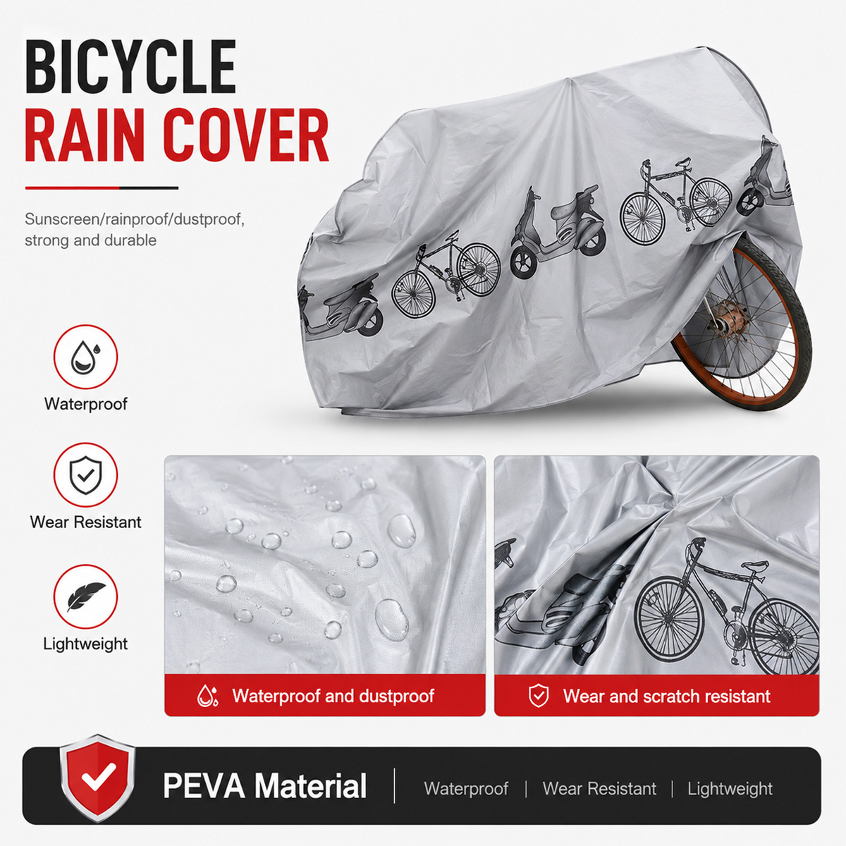 PINMOAP Penutup Sepeda Univers - Cycling Gear Waterproof ulasan dan harga