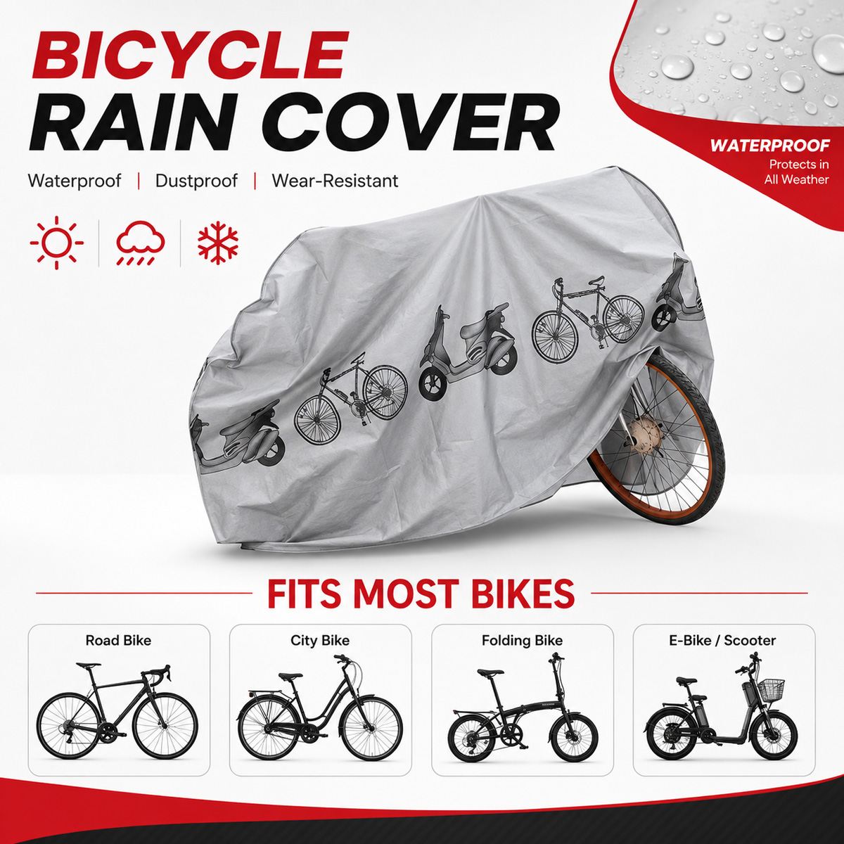 PINMOAP Penutup Sepeda Univers - Cycling Gear Waterproof ulasan dan harga