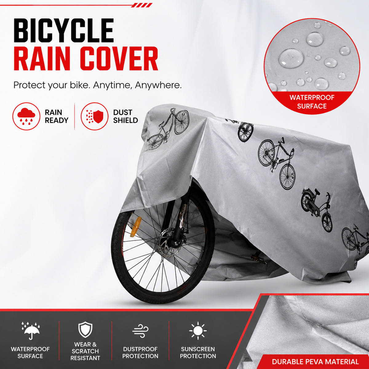 PINMOAP Penutup Sepeda Univers - Cycling Gear Waterproof ulasan dan harga