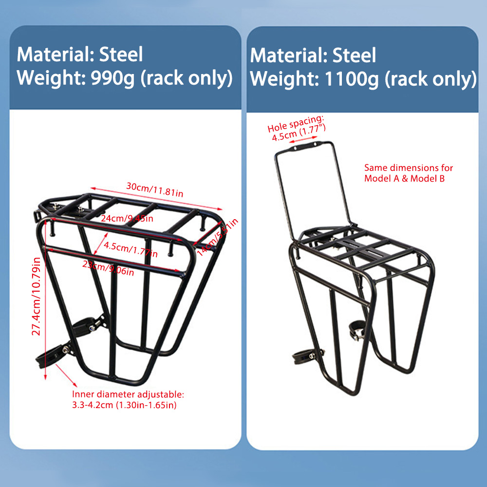 Rak Depan Sepeda NEWBOLER, Rak - Bike Cargo Rack ulasan dan harga