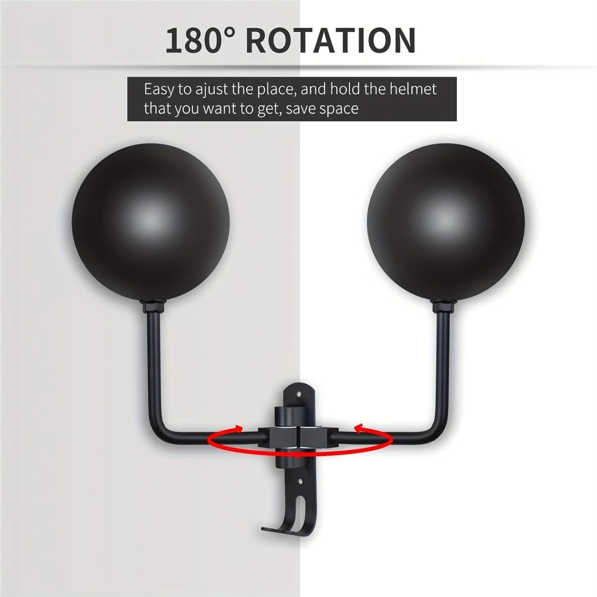 180 °   Rak Helm Sepeda Dindin - Cycling Gear Wall Storage ulasan dan harga