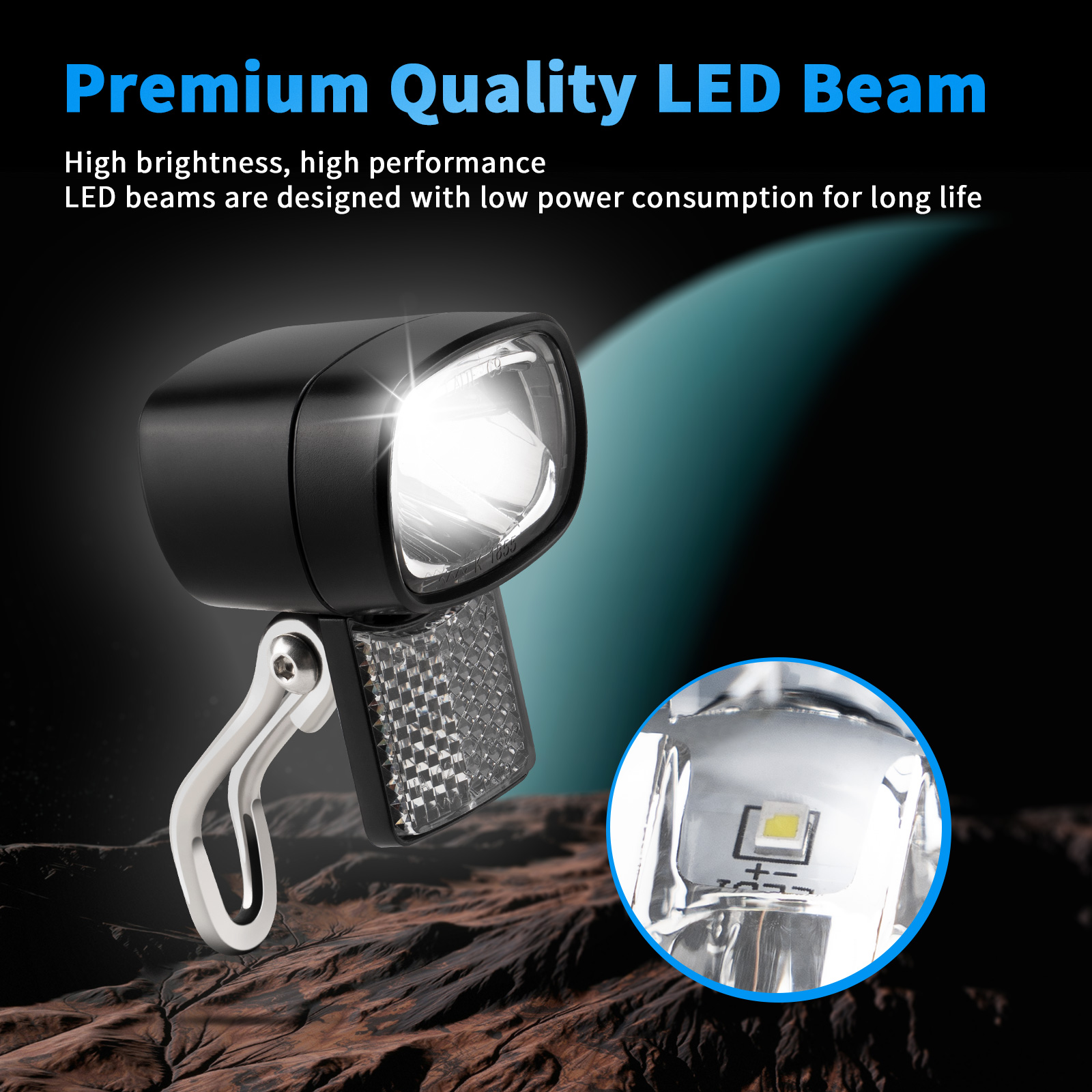 Lampu Depan Dinamo E-Bike 36V  - Bike Dynamo Light ulasan dan harga