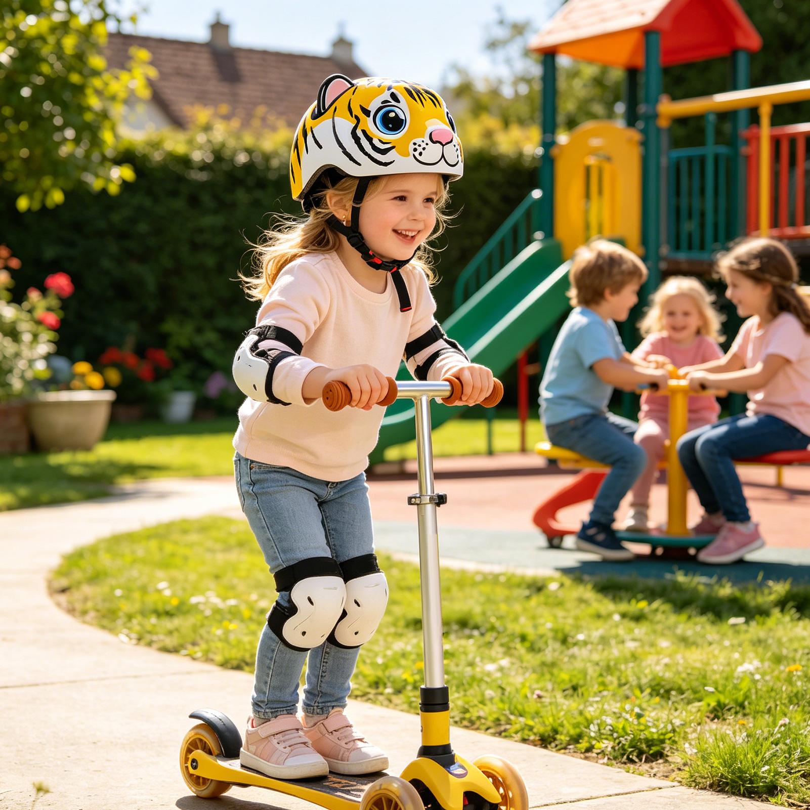 Helm Anak Pola Harimau Perleng - Cycling Gear For Commuting ulasan dan harga