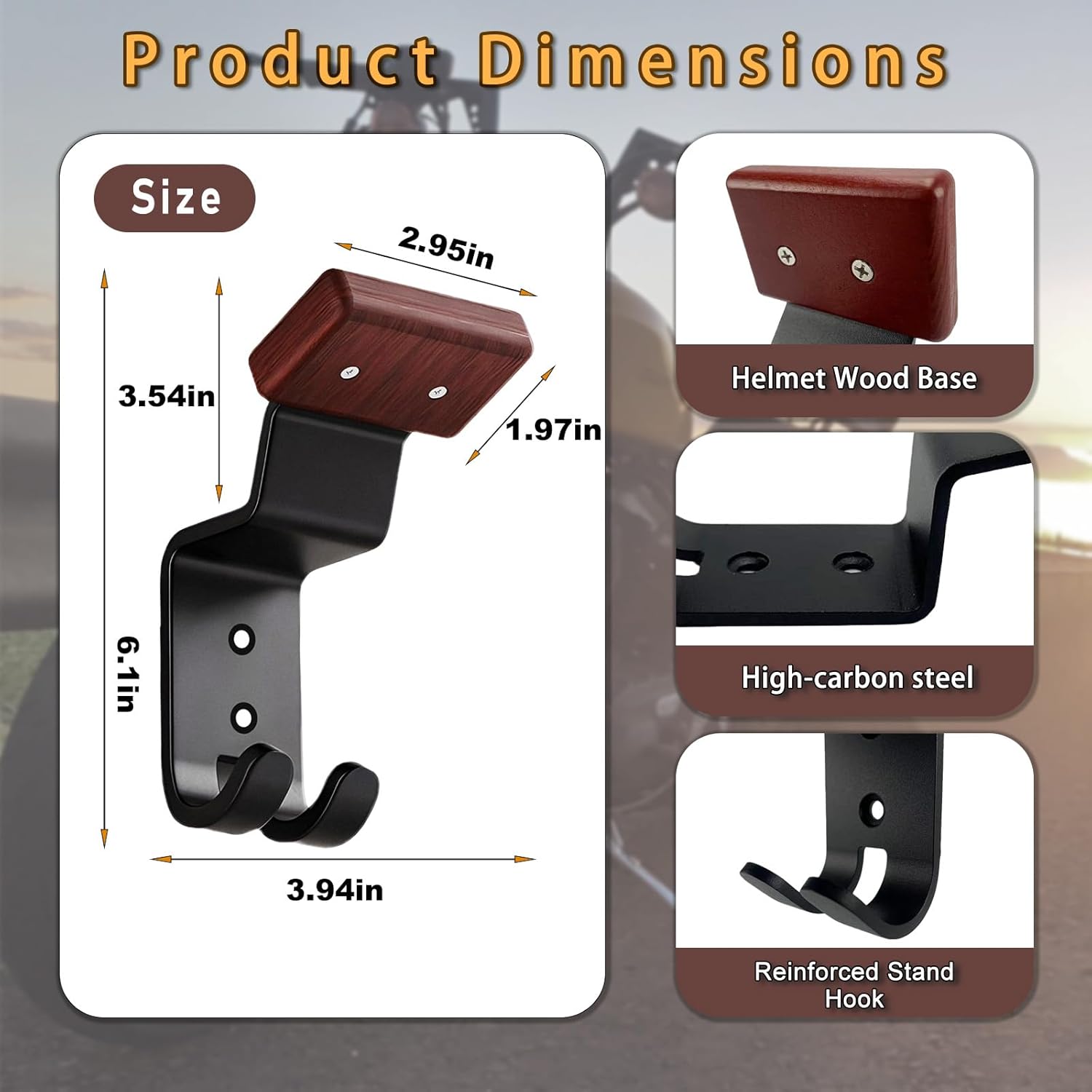 Penyangga Helm Motor untuk Din - Cycling Gear Wall Organizer ulasan dan harga